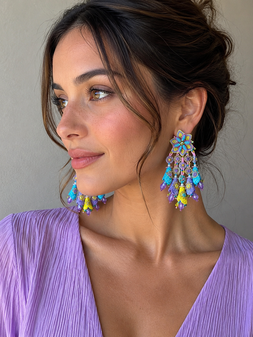 Garden Reverie Tassel Earrings